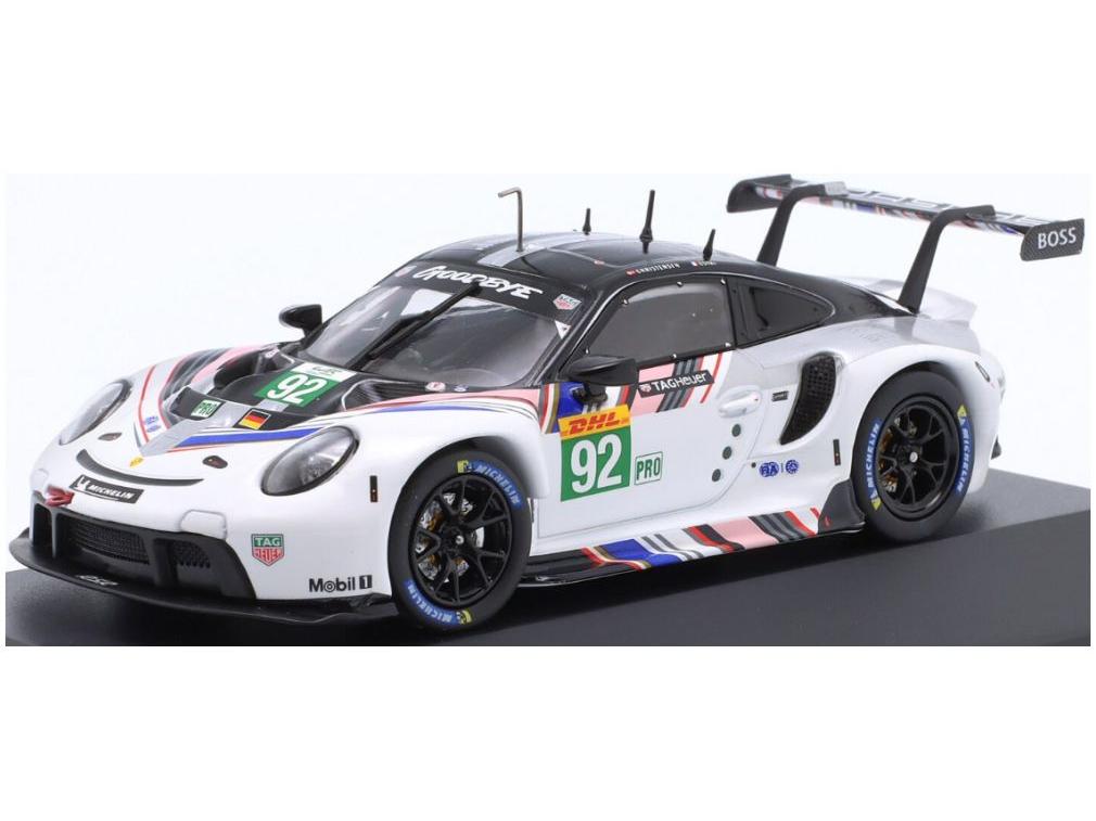 Porsche 911 RSR-19 Goodbye #92 Last Race WEC 2022 Estre/Christensen 1:43 Scale IXO Diecast Model Car-IXO-Diecast Model Centre