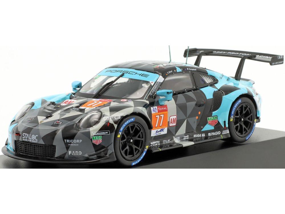 Porsche 911 RSR #77 2nd LMGTE-Am 24h Le Mans 2020 Dempsey-Proton Racing 1:43 Scale IXO Diecast Model Car-IXO-Diecast Model Centre