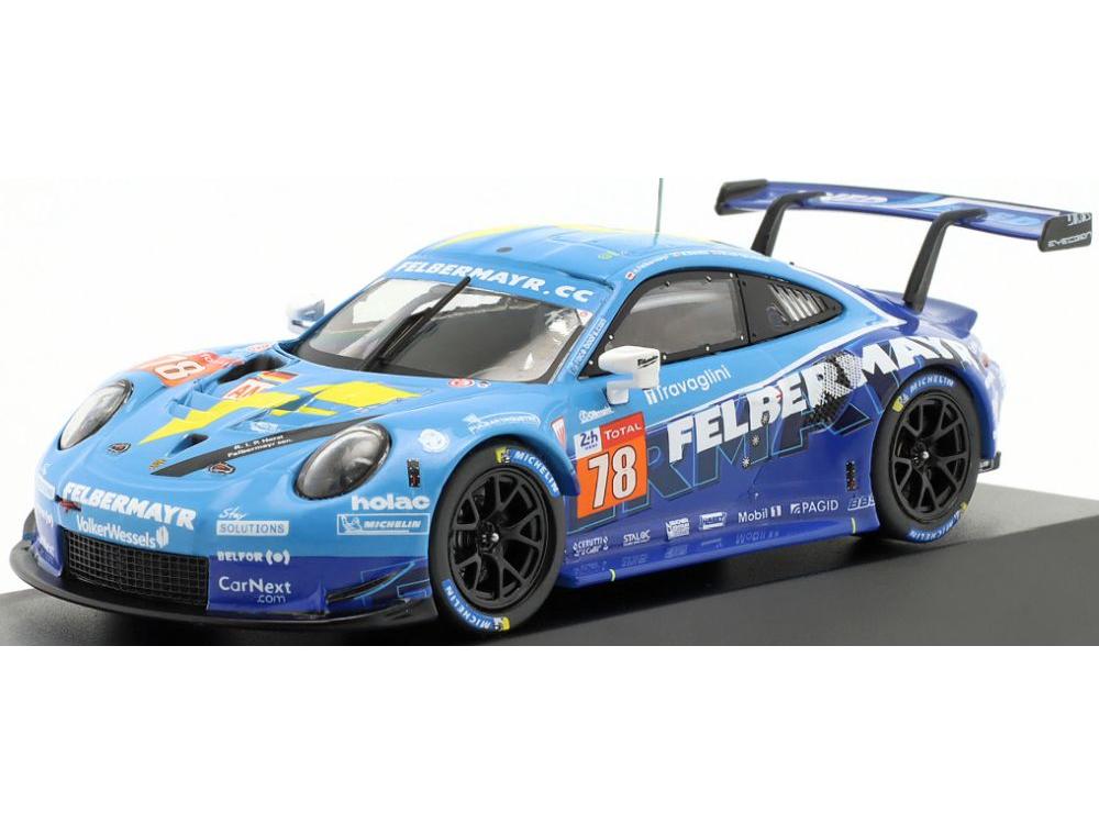 Porsche 911 RSR #78 24h Le Mans 2020 Beretta/Felbermayr/van Splunteren 1:43 Scale IXO Diecast Model Car-IXO-Diecast Model Centre
