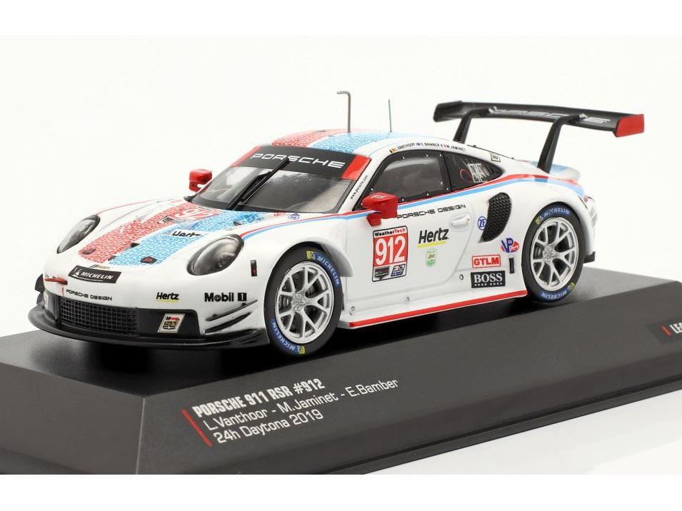 Porsche 911 RSR #912 3rd GTLM Class 24h Daytona 2019 GT Bamber/Jaminet/Vanthoor 1:43 Scale IXO Diecast Model Car-IXO-Diecast Model Centre