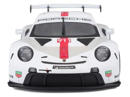 Porsche 911 RSR GT White/Grey/Red #911 1:24 Scale Diecast Model Car – Bburago-Bburago-Diecast Model Centre