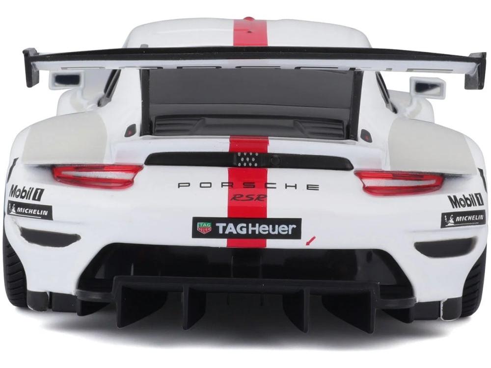Porsche 911 RSR GT White/Grey/Red #911 1:24 Scale Diecast Model Car – Bburago-Bburago-Diecast Model Centre