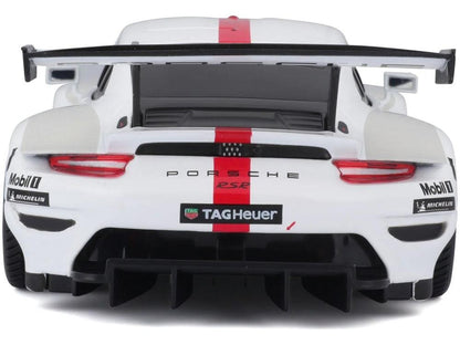 Porsche 911 RSR GT White/Grey/Red #911 1:24 Scale Diecast Model Car – Bburago-Bburago-Diecast Model Centre