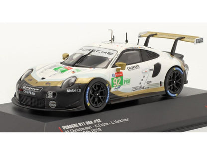 Porsche 911 RSR GTE #92 24h Le Mans 2019 Christensen Estre Vanthoor 1:43 Scale IXO Diecast Model Car-IXO-Diecast Model Centre