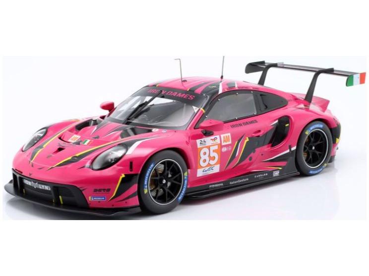 Porsche 911 RSR Iron Dames #85 Bovy/Gatting/Frey 24H Le Mans 2023 1:18 Scale IXO Diecast Model Car-IXO-Diecast Model Centre