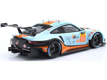 Porsche 911 RSR LMGTE Gulf Racing Wainwright 1000 Meilen Sebring WEC 2019 #86 1:18 Scale Diecast Model Car – IXO-IXO-Diecast Model Centre