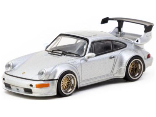 Porsche 911 RWB (964) Silver 1:64 Scale Tarmac Works Diecast Model Car-Tarmac Works-Diecast Model Centre