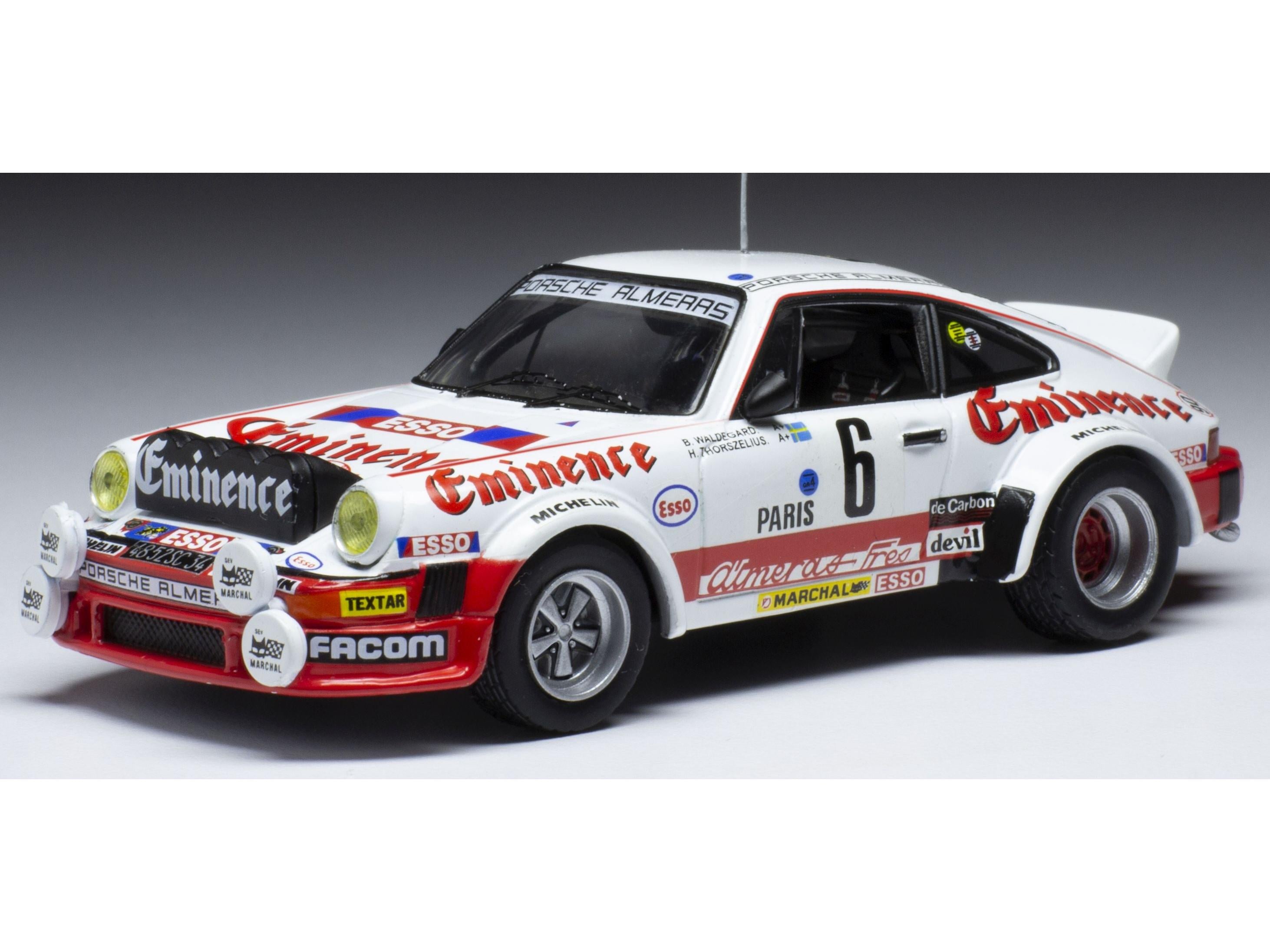 Porsche 911 SC #6 Team Almeras Eminence Monte Carlo 1982 B.Waldegard/H.Thorszelius 1:43 Scale IXO Diecast Model Car-IXO-Diecast Model Centre