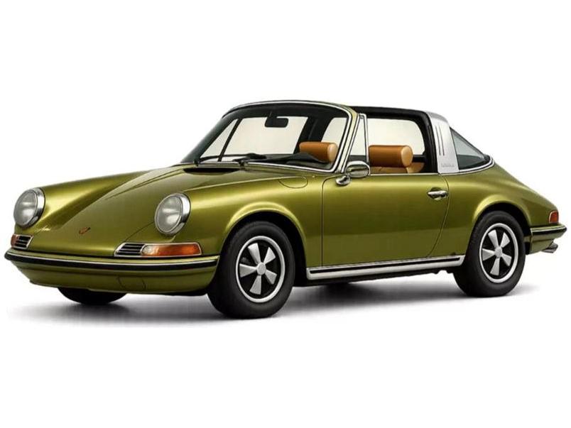 Porsche 911 Targa 1969 Green 1:43 Scale Norev Diecast Model Car-Norev-Diecast Model Centre