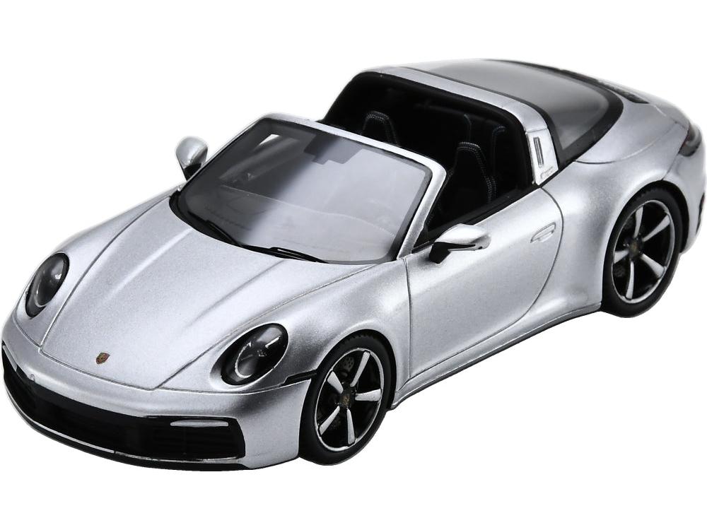 Porsche 911 Targa 4S (992) GT Silver 1:43 Scale Resin Car – Spark-Spark-Diecast Model Centre