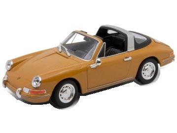 Porsche 911 Targa Dark Yellow Soft Rear Window Up 1:24 Scale Diecast Car – Welly-Welly-Diecast Model Centre