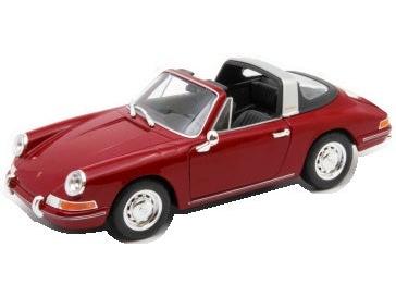 Porsche 911 Targa Red Soft Rear Window Up 1:24 Scale Diecast Car – Welly-Welly-Diecast Model Centre