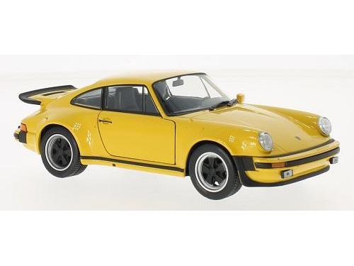 Porsche 911 Turbo 3.0 1974 Yellow 1:24 Scale Welly Diecast Model-Welly-Diecast Model Centre