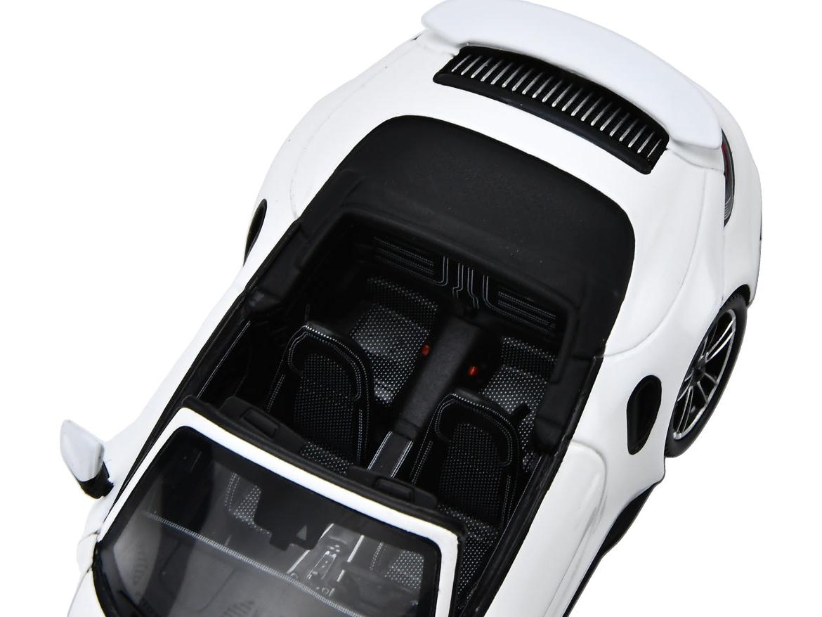 Porsche 911 Turbo S (992) Cabriolet White 1:43 Scale Resin Car – Spark-Spark-Diecast Model Centre