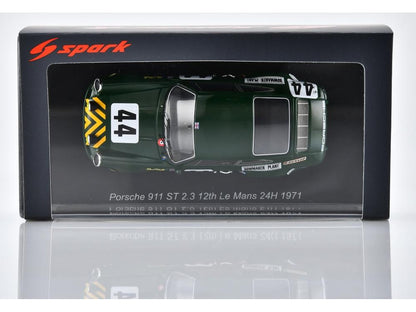 Porsche 911ST 2.3 #44 12th Le Mans 24H 1971 P. Vestey/R. Bond 1:43 Scale Resin Car – Spark-Spark-Diecast Model Centre