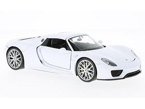 Porsche 918 Spyder White closed 1:24 Scale Welly Diecast Model-Welly-Diecast Model Centre
