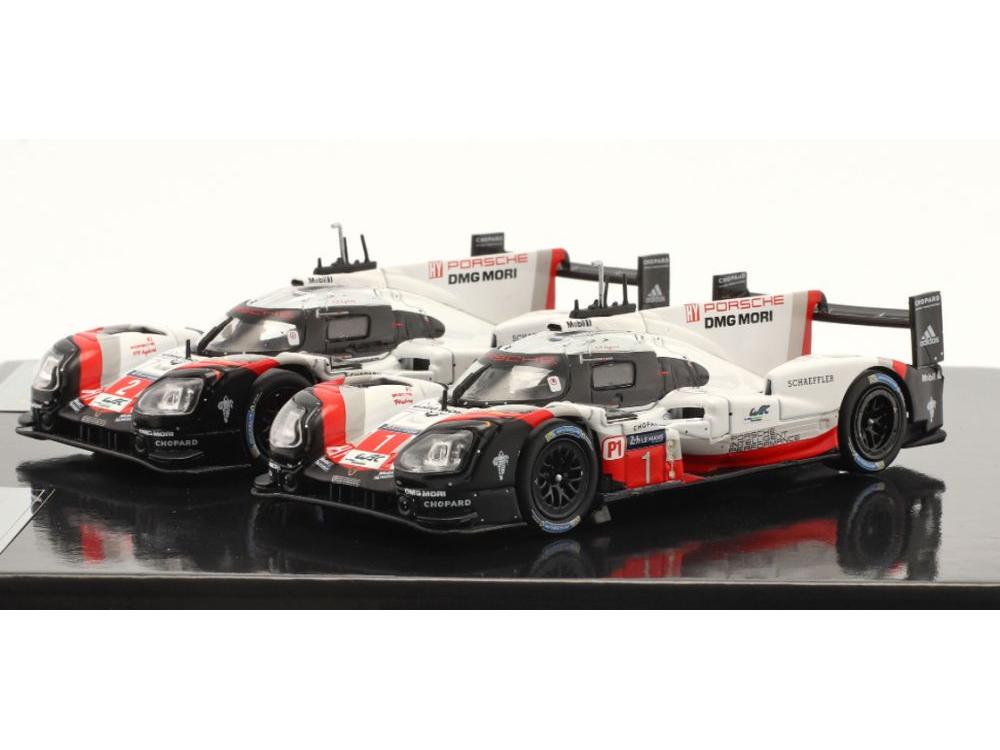 Porsche 919 Hybrid Winner 24h Le Mans 2017 2 Car Set 1:43 Scale IXO Diecast Model Car-IXO-Diecast Model Centre