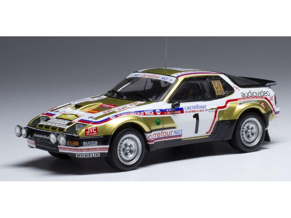 Porsche 924 Carrera GTS #1 Carrefour Rally Antibes 1981 W.Rohrl/C.Geistdorfer 1:43 Scale IXO Diecast Model Car-IXO-Diecast Model Centre