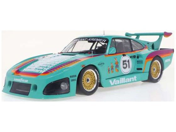 Porsche 935 K3 #51 Vaillant 1977 green - 1:18 Scale Model Car-Solido-Diecast Model Centre