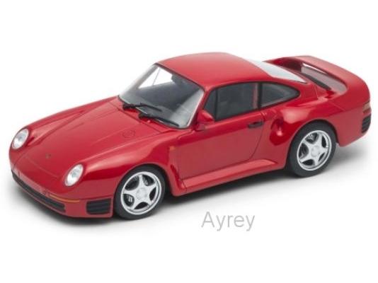 Porsche 959 Red 1:24 Scale Welly Diecast Model-Welly-Diecast Model Centre