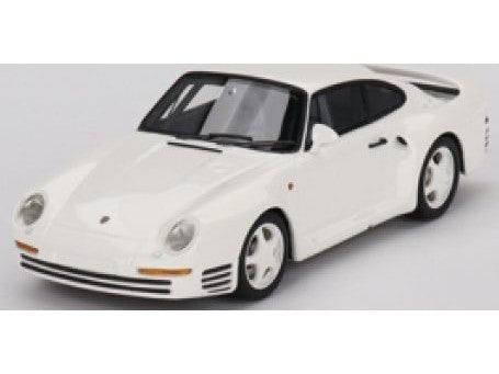 Porsche 959 Sport Grand Prix White - 1:43 Scale Resin Model Car-TrueScale Miniatures-Diecast Model Centre