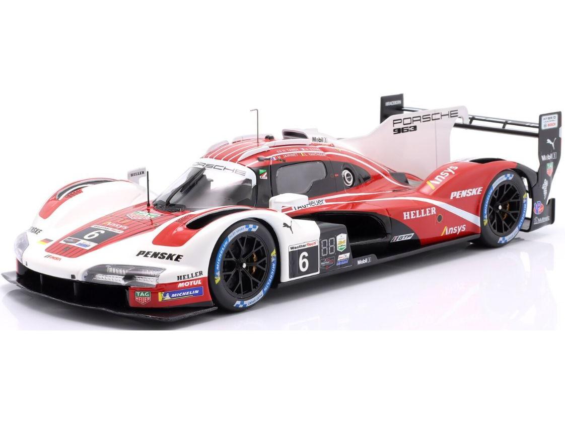 Porsche 963 Penske Motorsport 24h Daytona 2024 4th #6 Estre/Jaminet/Tandy/Vanthoor 1:18 Scale Diecast Model Car – IXO-IXO-Diecast Model Centre