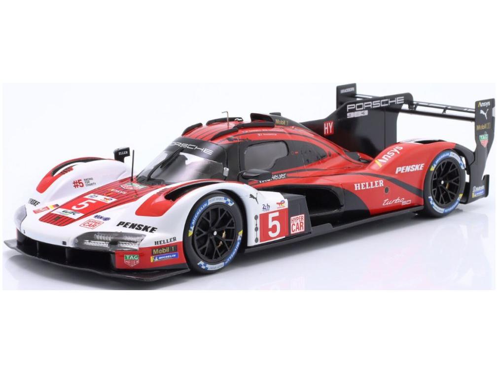Porsche 963 Penske Motorsport 24h Le Mans 2024 6th #5 Campbell/Christensen/Makowiecki 1:18 Scale Diecast Model Car – IXO-IXO-Diecast Model Centre