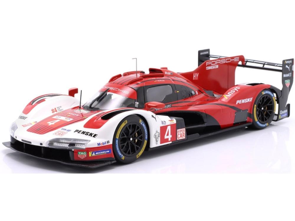 Porsche 963 Porsche Penske Motorsport #4 8th 24h Le Mans 2025 1:18 Scale Diecast Car – IXO-IXO-Diecast Model Centre