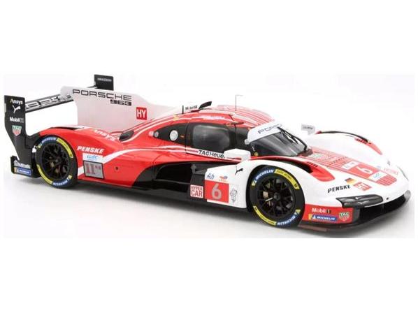 Porsche 963 Team Penske #6 2nd Le Mans 2024 Campbell/Estre/Vanthoor 1:18 Scale Norev Diecast Model Car-Norev-Diecast Model Centre