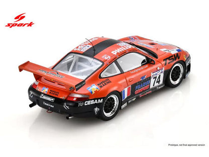 Porsche 996 GT3-R #74 17th Le Mans 24H 2001 L Alphand/M Ligonnet/L Marques 1:43 Scale Resin Car – Spark-Spark-Diecast Model Centre
