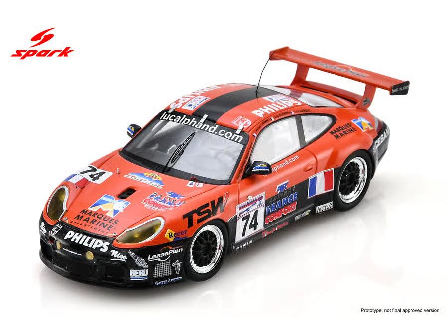 Porsche 996 GT3-R #74 17th Le Mans 24H 2001 L Alphand/M Ligonnet/L Marques 1:43 Scale Resin Car – Spark-Spark-Diecast Model Centre