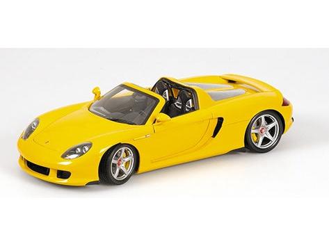 Porsche Carrera GT 2003 Yellow 1:18 Scale Diecast Car – Minichamps-Minichamps-Diecast Model Centre