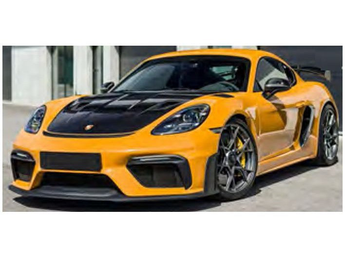 Porsche Cayman GT4 RS w/Weissach Pack 2023 Bahama Yellow - 1:18 Scale Model Car-Norev-Diecast Model Centre