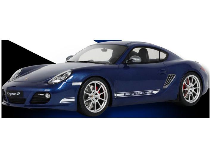 Porsche Cayman R Aqua Blue Metallic 2012 1:18 Scale GT Spirit Resin Model Car-GT Spirit-Diecast Model Centre