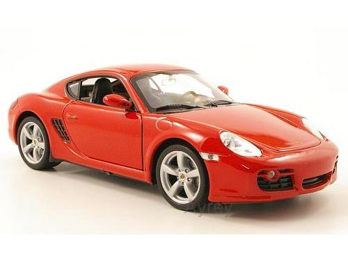 Porsche Cayman S Red 1:24 Scale Welly Diecast Model-Welly-Diecast Model Centre