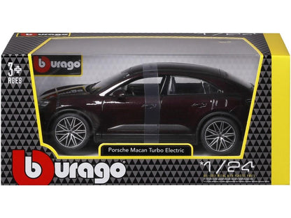 Porsche Macan 4 Electric 2024 Metallic Copper 1:24 Scale Diecast Car – Bburago-Bburago-Diecast Model Centre