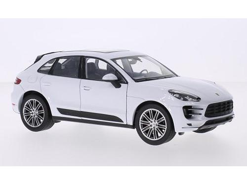 Porsche Macan Turbo 2014 White 1:24 Scale Welly Diecast Model-Welly-Diecast Model Centre