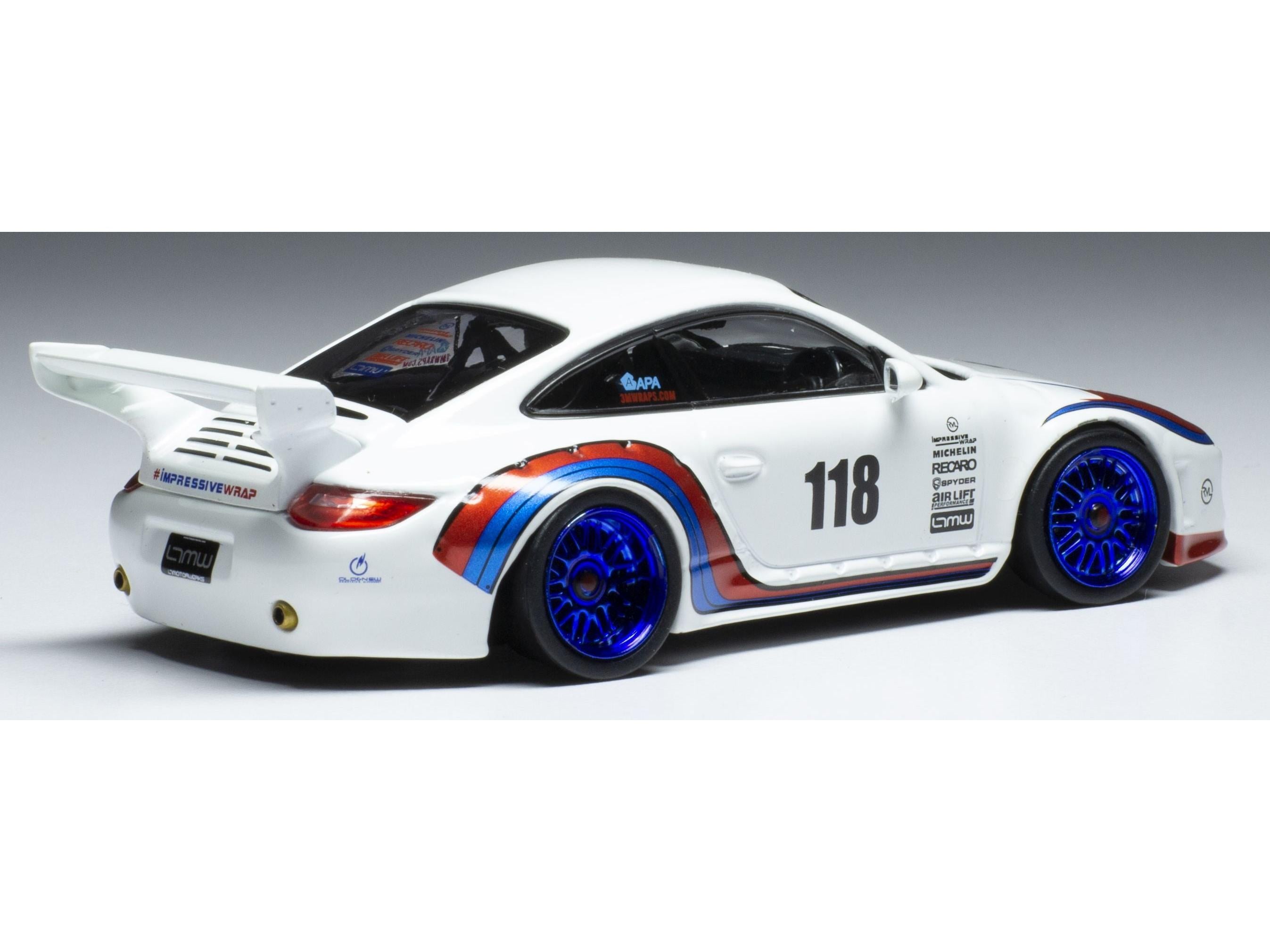 Porsche Old and New 997 White Basis 911 997 #118 1:43 Scale IXO Diecast Model Car-IXO-Diecast Model Centre
