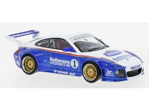 Porsche Old and New 997 White/Blue Rothmans Porsche Basis 911 (997) #1 1:43 Scale IXO Diecast Model Car-IXO-Diecast Model Centre