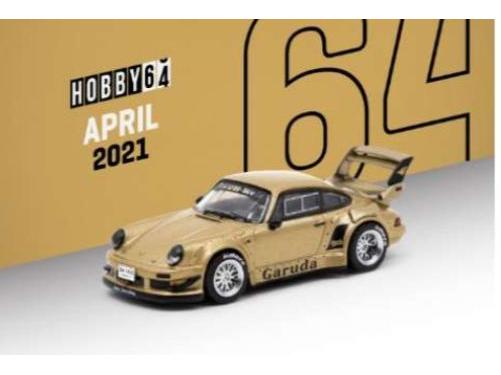 Porsche RWB 930 'Garuda' with Silver Rims Gold Beige 1:64 Scale Tarmac Works Diecast Model-Tarmac Works-Diecast Model Centre