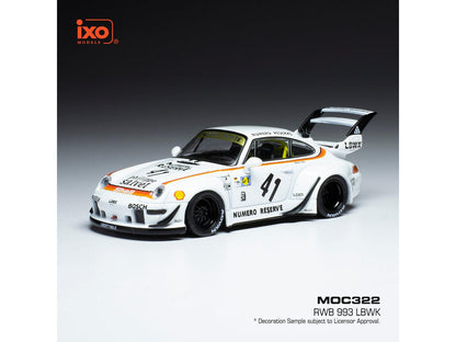 Porsche RWB 993 LBWK White 1:43 Scale IXO Diecast Model Car-IXO-Diecast Model Centre