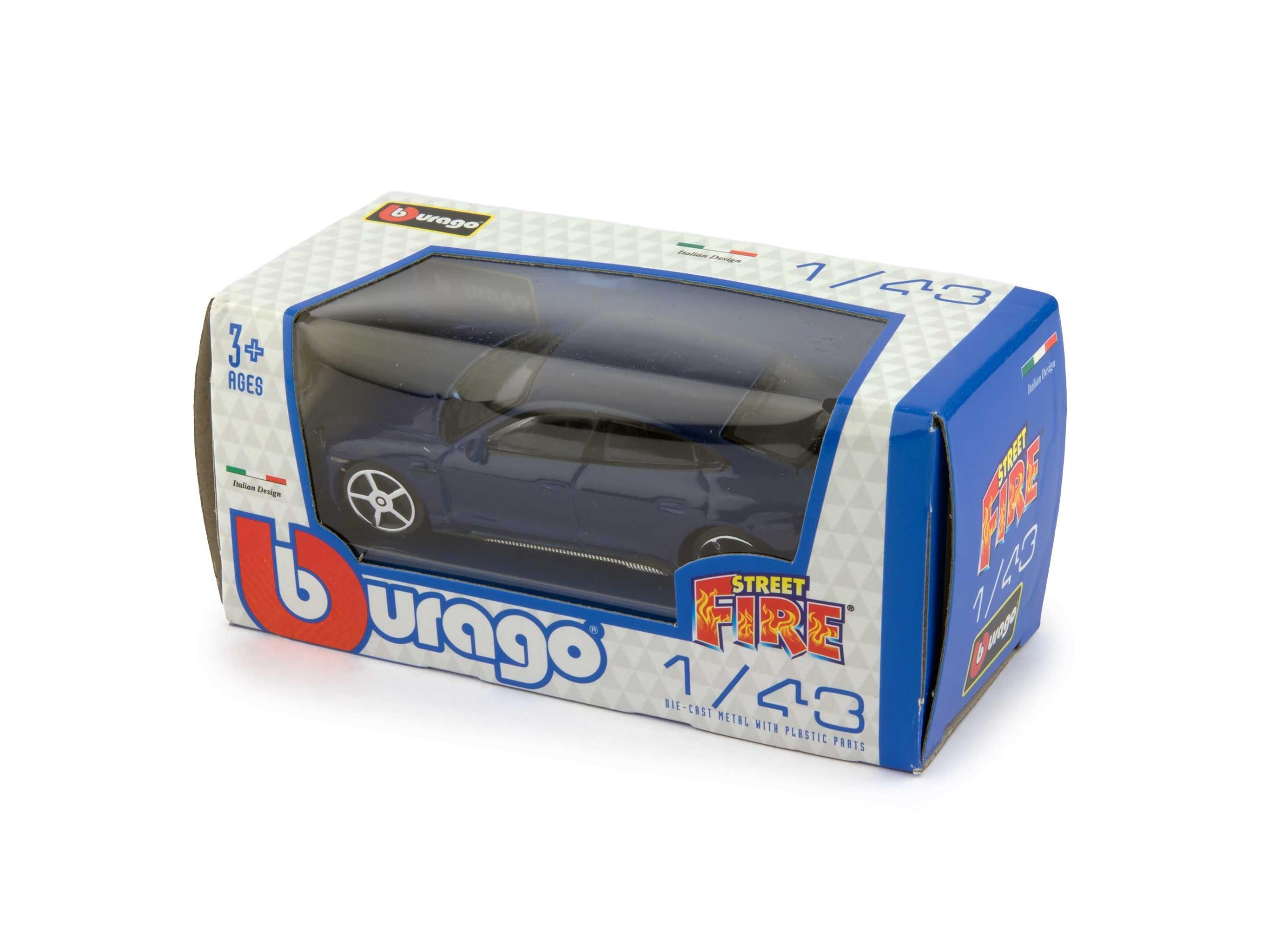 Porsche Taycan 2018 Blue 1:43 Scale Bburago Diecast Toy Car-Bburago-Diecast Model Centre