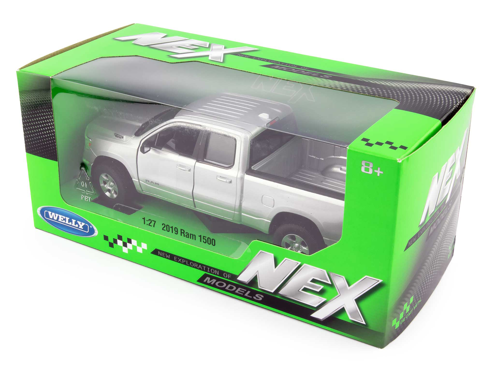 RAM 1500 Pickup 2019 silver 1:27 Scale-Welly-Diecast Model Centre