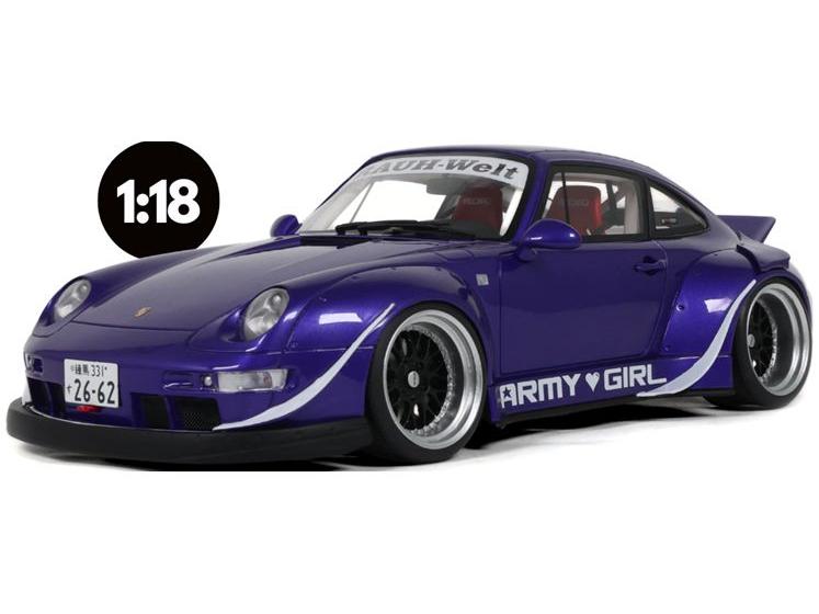 RWB Army Girl Purple 2015 1:18 Scale GT Spirit Resin Model Car-GT Spirit-Diecast Model Centre