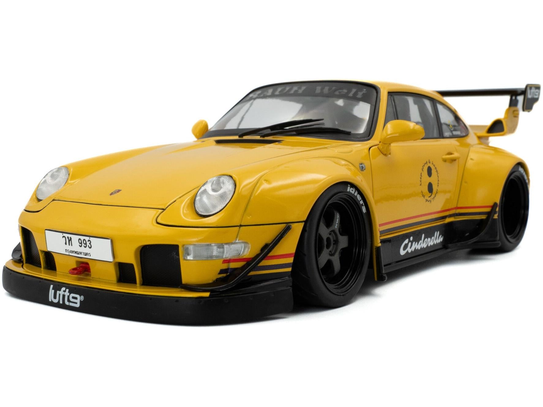 RWB Bodykit Cinderella Yellow 2020 1:18 Scale Diecast Model Car – Solido-Solido-Diecast Model Centre