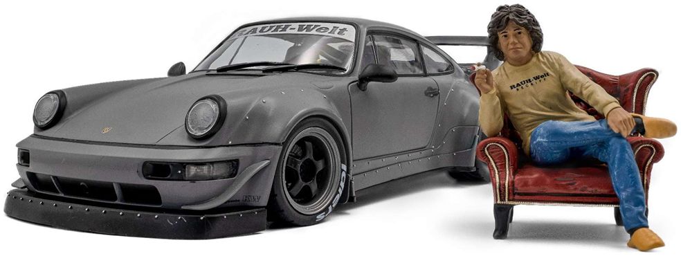 RWB Bodykit Nardo Grey 2024 1:18 Scale Solido Diecast Model and Figure-Solido-Diecast Model Centre