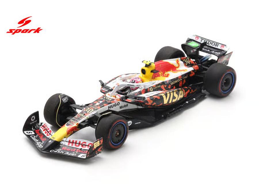 Racing Bulls VCARB 02 Visa Cash App #30 F1 US GP 2025 Liam Lawson 1:43 Scale Resin Car – Spark-Spark-Diecast Model Centre