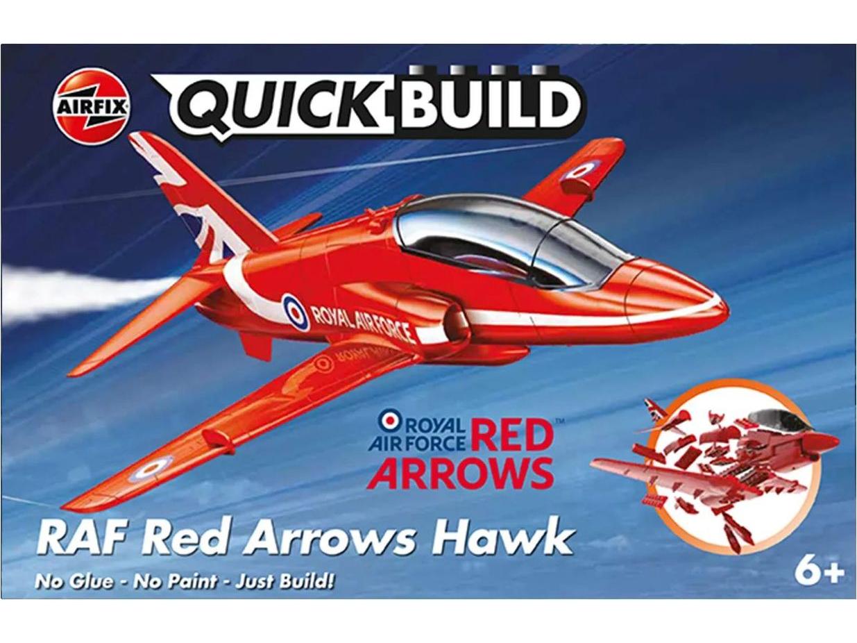 Red Arrows Hawk Airfix QUICKBUILD Plastic Kit-Airfix-Diecast Model Centre