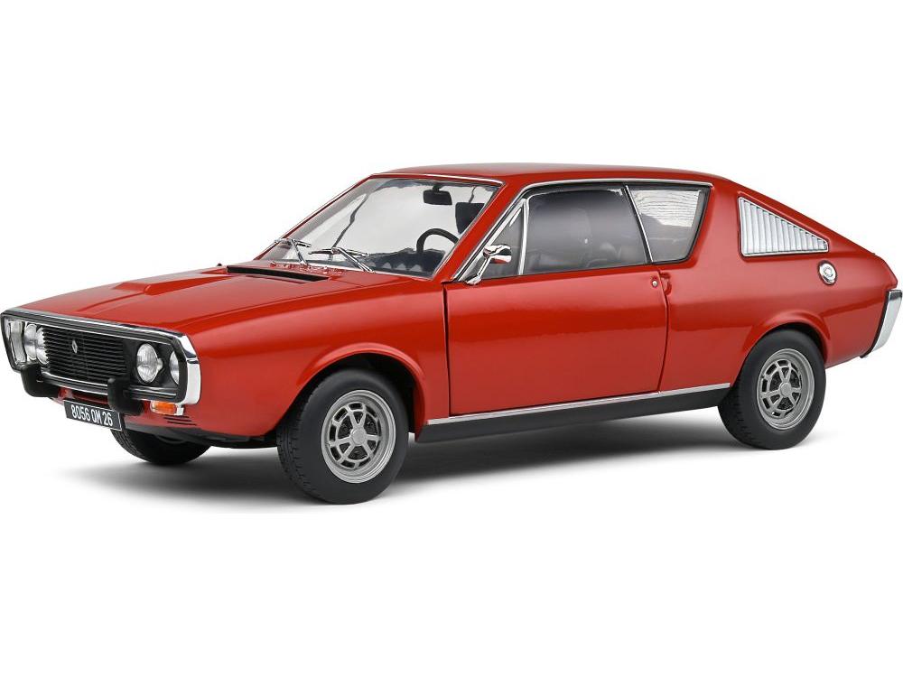 Renault 17 Mk1 1976 Red 1:18 Scale Solido Diecast Model-Solido-Diecast Model Centre