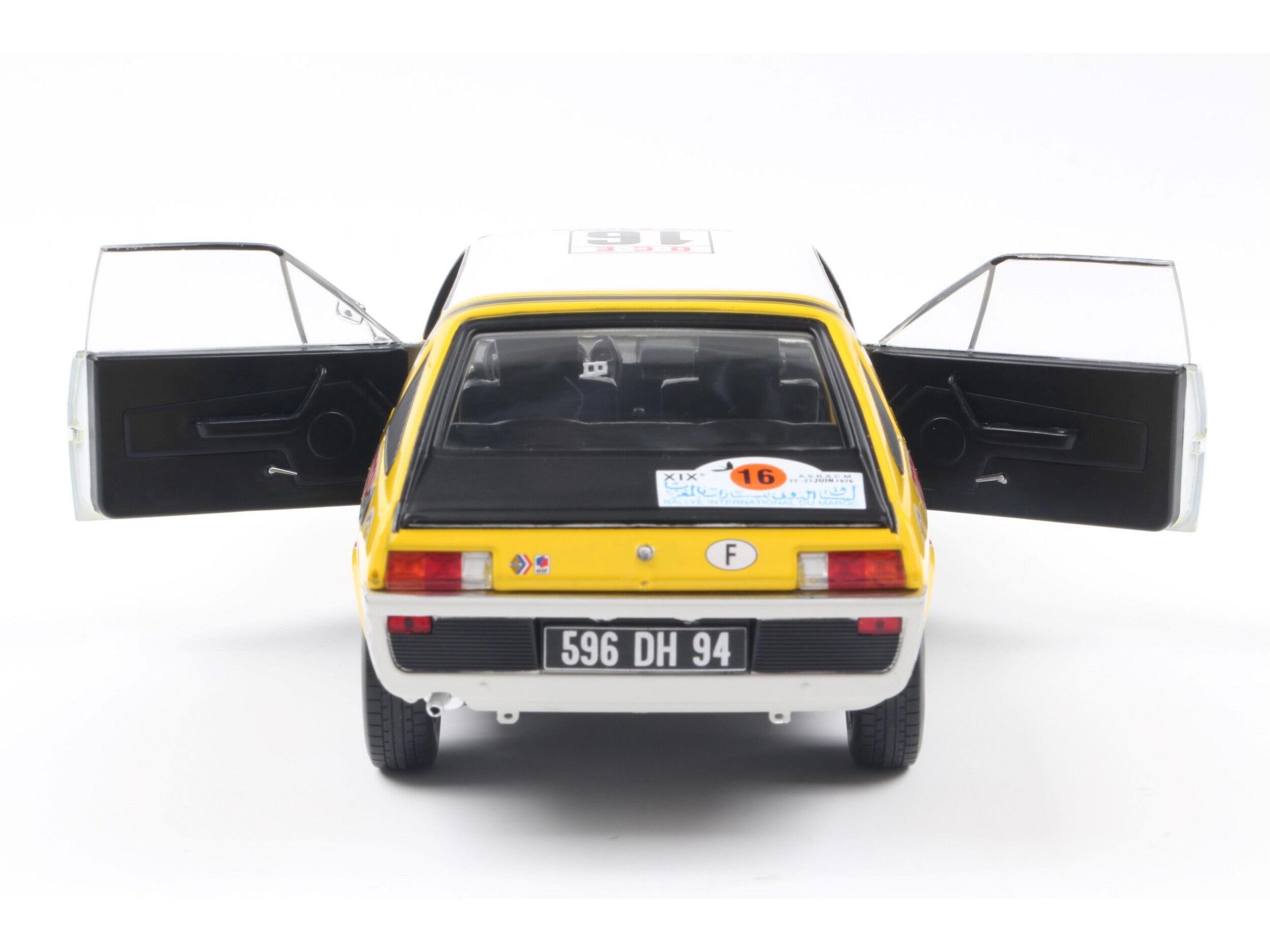 Renault 17 PH.1 Yellow #23 Prive/Tilbert Rallye Du Maroc 1976 1:18 Scale Solido Diecast Model Car-Solido-Diecast Model Centre